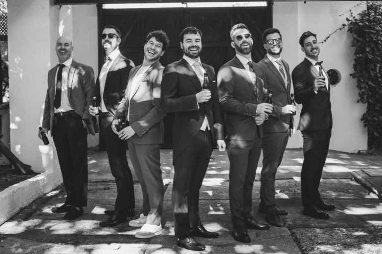 Novio y sus amigos